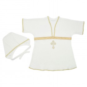 Крестильный комплект (рубашка,чепчик) Крестильный комплект (рубашка,чепчик)